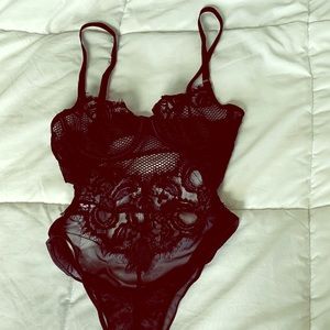 House of CB London black lace bodysuit
